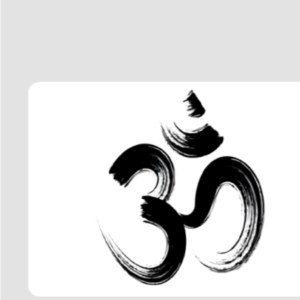 OM Square Mouse Pad – Spiritual Desk Accessory with Sacred Hindu Symbol