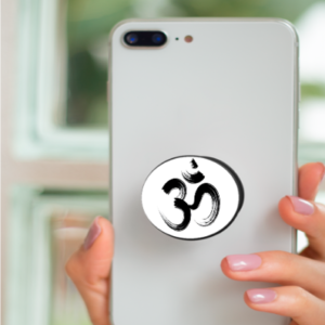 OM Mobile Pop Grip – Spiritual Phone Grip with Sacred Hindu Symbol