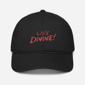 🧢 Live Divine Baseball Cap – Spiritual Cap for Devotees